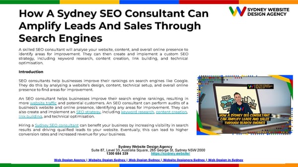 How A Sydney SEO Consultant Can Amplify Leads And Sales Through Search Engines.pptx - Page 2