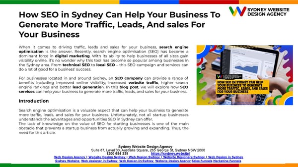 How SEO in Sydney Can Help Your Business To Generate More Traffic, Leads, And sales For Your Business.pptx - Page 2