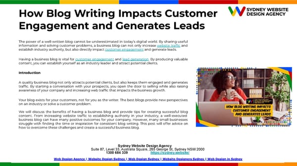 How Blog Writing Impacts Customer Engagement and Generates Leads.pptx - Page 2