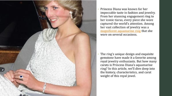 How many carats does Princess Diana's aquamarine ring weigh? - Page 2