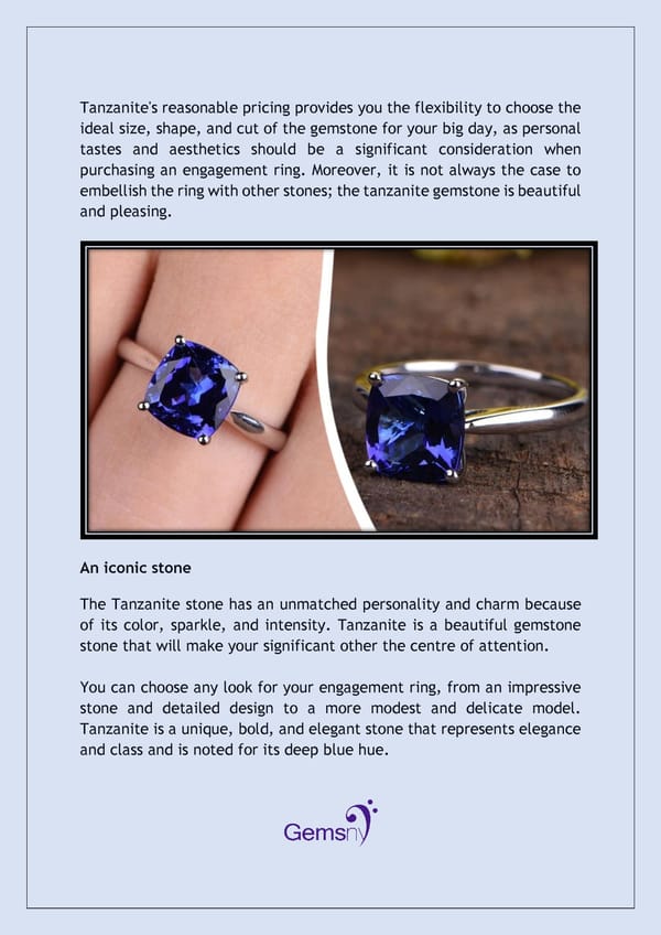 Why You Should Choose Antique Tanzanite Engagement Rings - Page 4