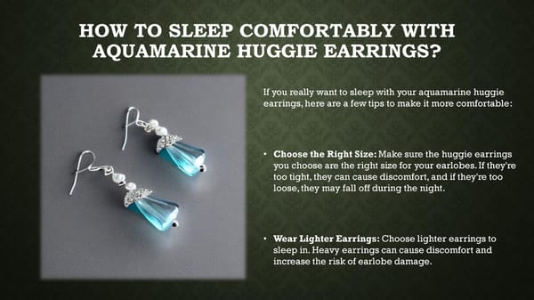 Can You Sleep in aquamarine Huggie Earrings? Know the Risks and Benefits - Page 6