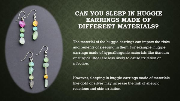 Can You Sleep in aquamarine Huggie Earrings? Know the Risks and Benefits - Page 7