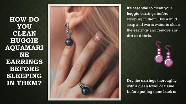 Can You Sleep in aquamarine Huggie Earrings? Know the Risks and Benefits - Page 8