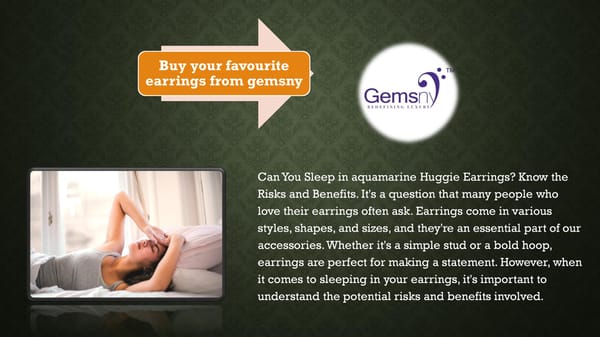 Can You Sleep in aquamarine Huggie Earrings? Know the Risks and Benefits - Page 9