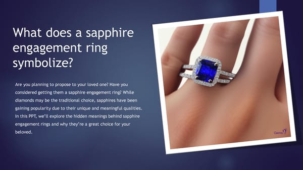 Sapphire Engagement Rings: A Symbol of Loyalty and Love - Page 1