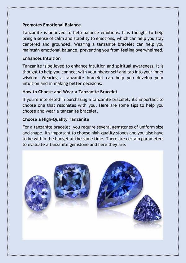 How Tanzanite Bracelets Inspiring You - Page 3