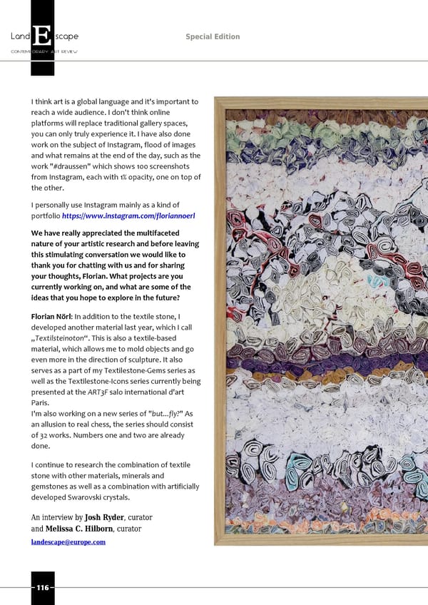 LandEscape Art Review, vol.72 - Page 116