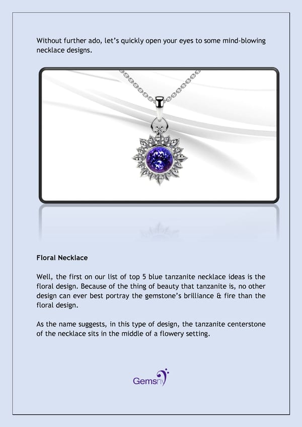 Top 5 Tanzanite Necklaces Design for December Born - Page 2