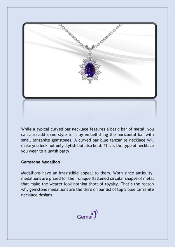 Top 5 Tanzanite Necklaces Design for December Born - Page 4