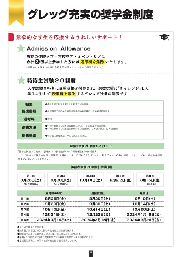 グレッグ外語専門学校 2024年度募集要項 - Page 11