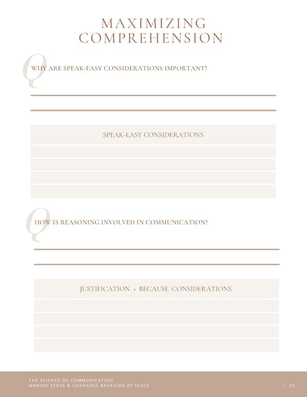 Engagement Science Lab Sample Workshop Workbook - Page 20