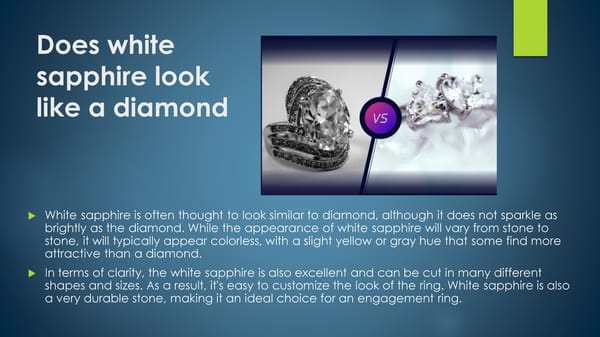 Would a white sapphire make a decent engagement ring - Page 8