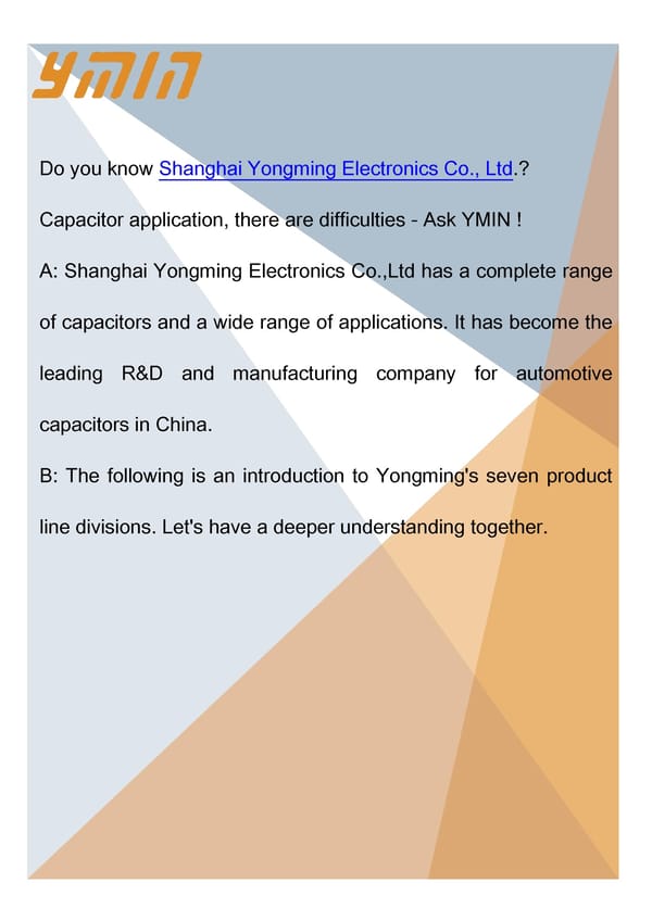 Introduction of Shanghai Yongming Electronic - Page 2