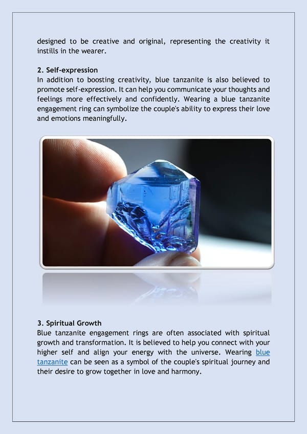 Benefits of Wearing Blue Tanzanite Gemstone - Page 2