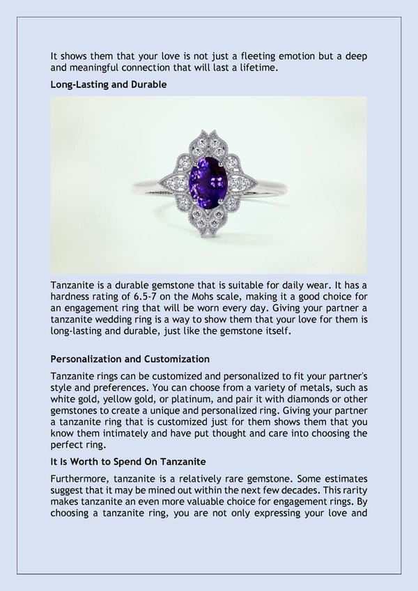 Tanzanite Ring Symbolism of True Love - Page 3