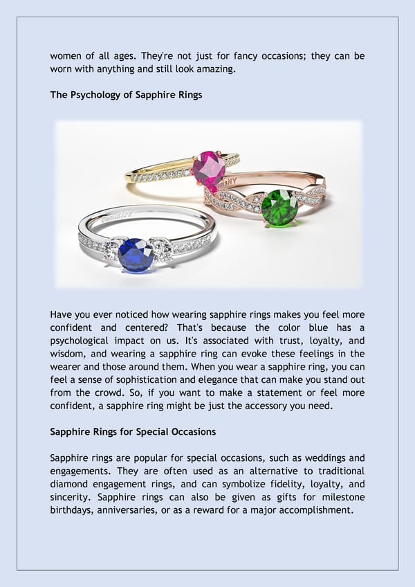 Impact of Sapphire Rings on Womens Fashion - Page 3