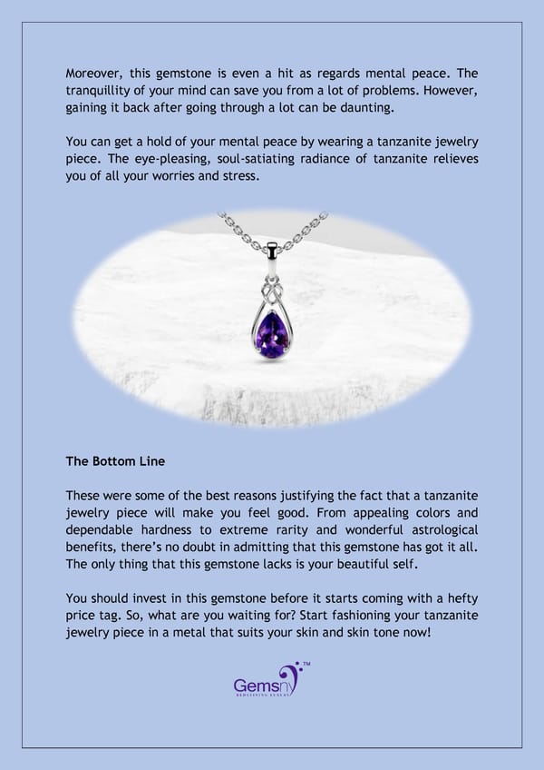 Why Tanzanite Jewelry Makes You Feel Happy? - Page 7