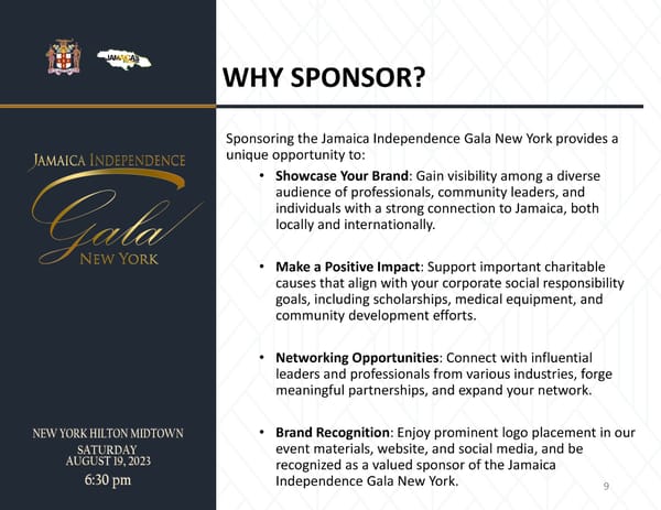 Jamaica Independence Gala, New York Sponsor Deck - Page 9