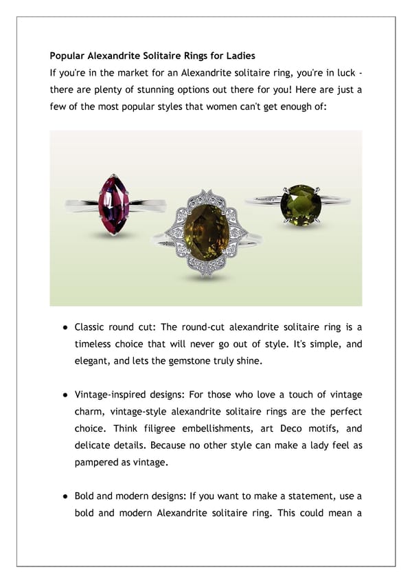 What Makes Alexandrite Solitaire Ring Popular? - Page 6