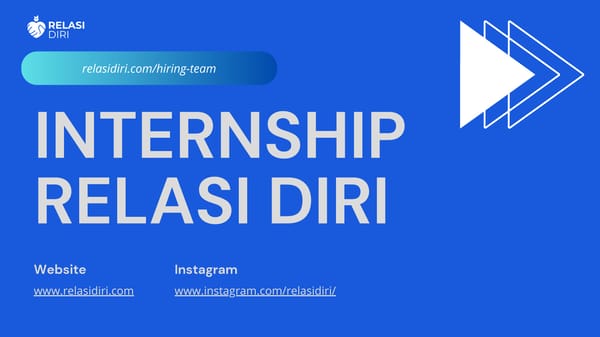 Handbook  - Internship Relasi Diri - Page 1