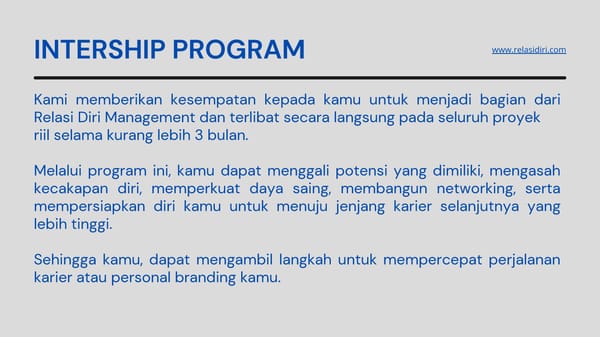 Handbook  - Internship Relasi Diri - Page 3