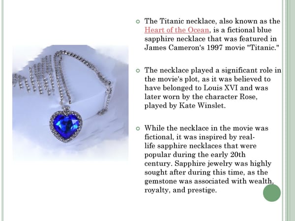 The Development Of Titanic Sapphire Necklaces - Page 2