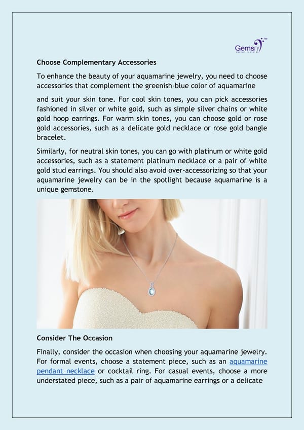 Adore Your Skin Tone with Aquamarine - Best Tips - Page 4