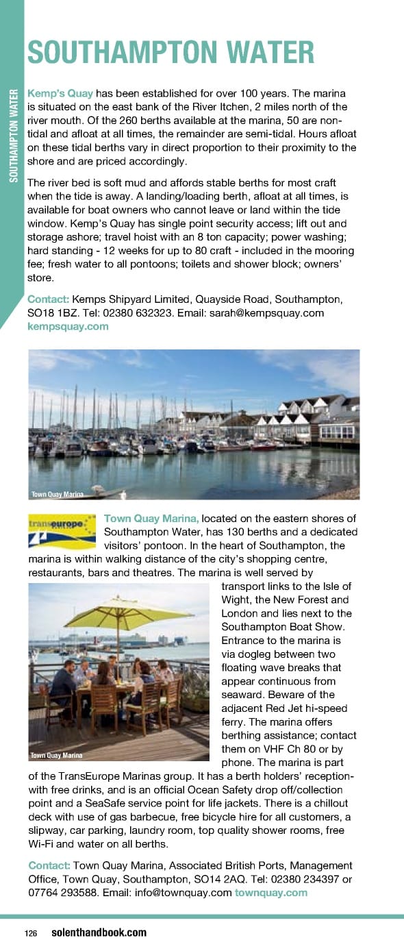 Solent Handbook & Directory April 2023- March 2024 - Page 126