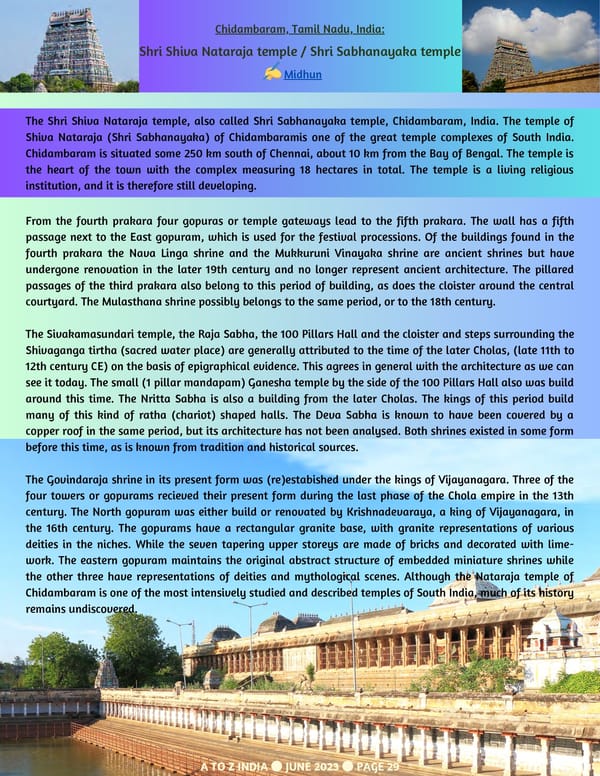 A TO Z INDIA - JUNE 2023 - Page 29