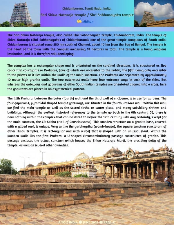 A TO Z INDIA - JUNE 2023 - Page 27