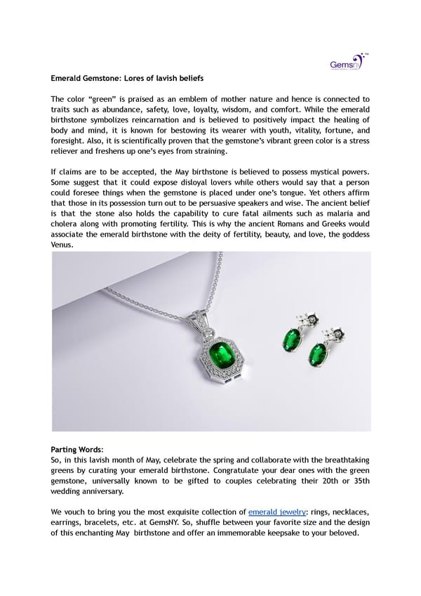 Emeralds, the Birthstone of May: 7 Stunning Jewelry Pieces to Celebrate Their Special Day - Page 3