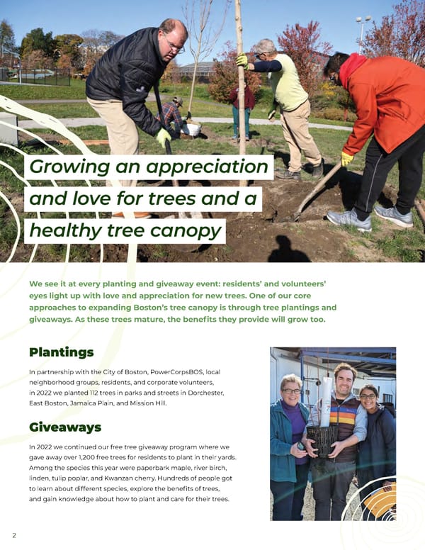 Speak for the Trees Annual Report 2022 - Page 4