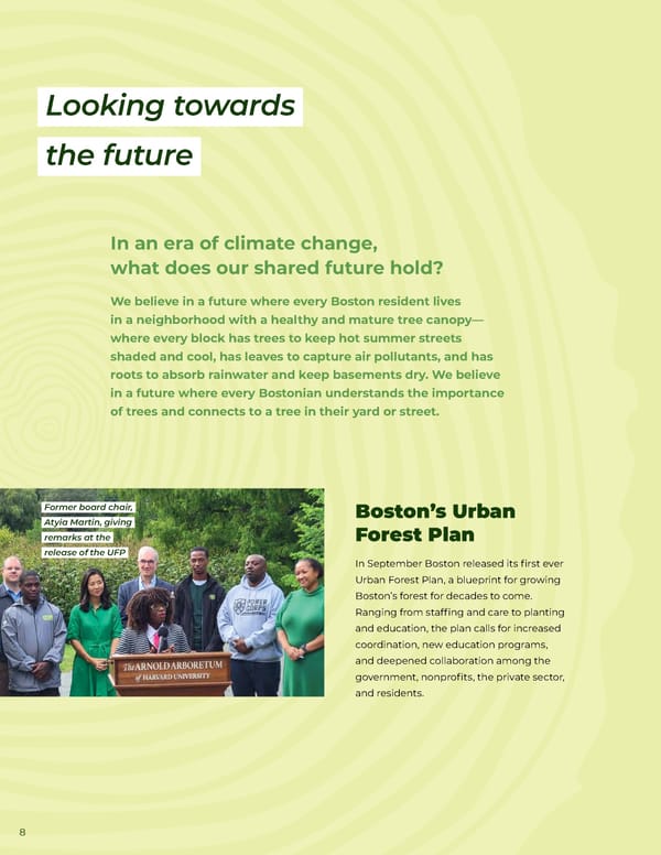 Speak for the Trees Annual Report 2022 - Page 10