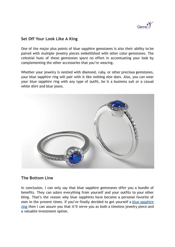 Men's Blue Sapphire Rings: A Classic Accessory for Any Occasion - Page 3