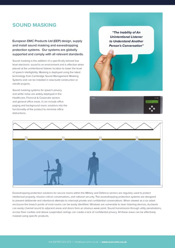 European EMC Products Ltd - Sound Masking Brochure - Page 2