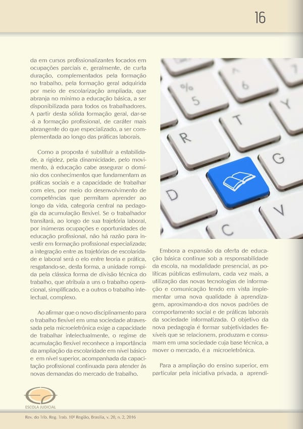 Revista do TRT 10 V. 20 n. 2 2016 - Page 16