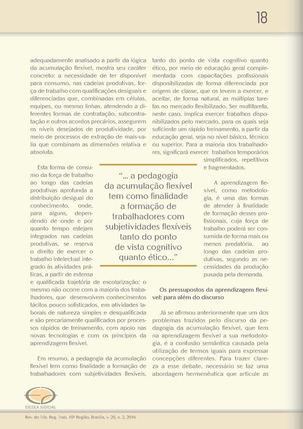 Revista do TRT 10 V. 20 n. 2 2016 - Page 18