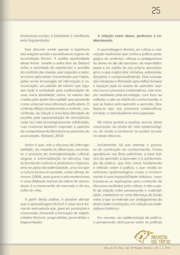 Revista do TRT 10 V. 20 n. 2 2016 - Page 25