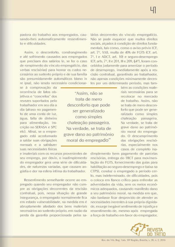 Revista do TRT 10 V. 20 n. 2 2016 - Page 41