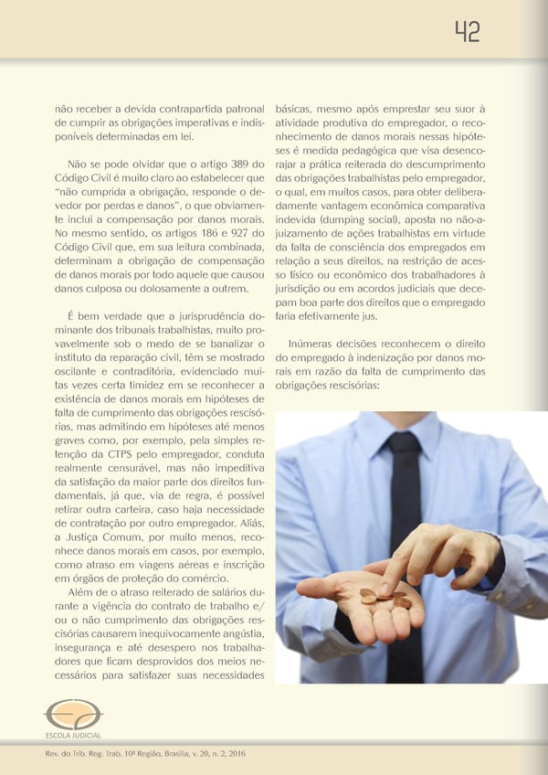 Revista do TRT 10 V. 20 n. 2 2016 - Page 42