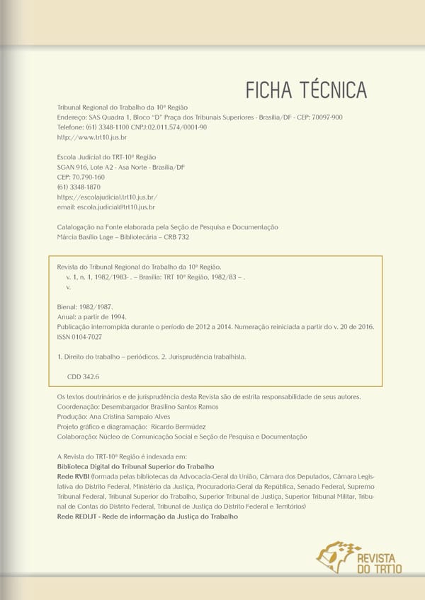 Revista TRT 10 v. 20 n. 1 - Page 3