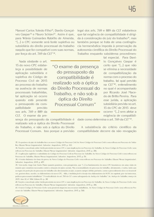 Revista TRT 10 v. 20 n. 1 - Page 45