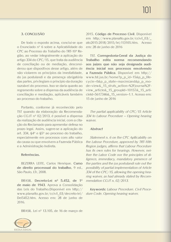 Revista TRT 10 v. 20 n. 1 - Page 100