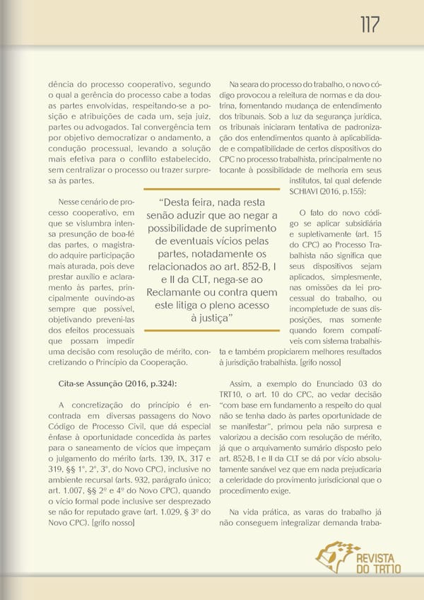 Revista TRT 10 v. 20 n. 1 - Page 116