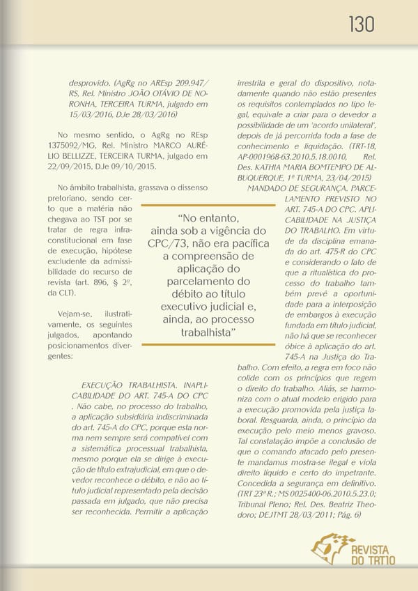 Revista TRT 10 v. 20 n. 1 - Page 129