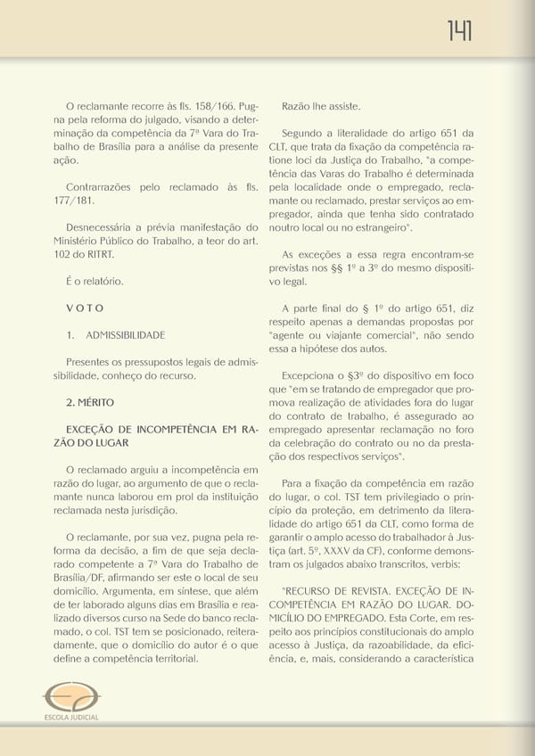 Revista TRT 10 v. 20 n. 1 - Page 140