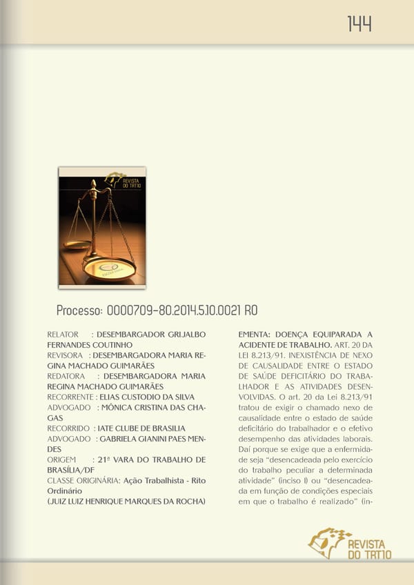 Revista TRT 10 v. 20 n. 1 - Page 143