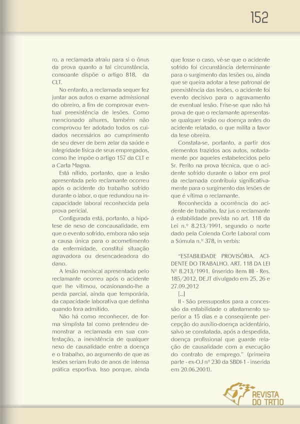 Revista TRT 10 v. 20 n. 1 - Page 151