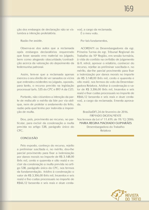 Revista TRT 10 v. 20 n. 1 - Page 168